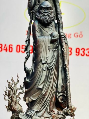 Đạt Ma Hàng Long Gỗ Trắc
