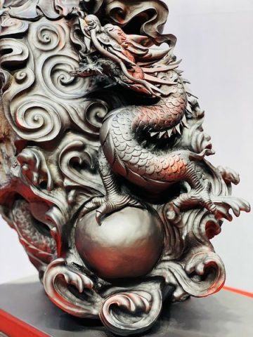 Đạt Ma Hàng Long Gỗ Trắc