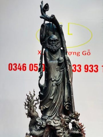 Đạt Ma Hàng Long Gỗ Trắc