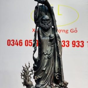 Đạt Ma Hàng Long Gỗ Trắc