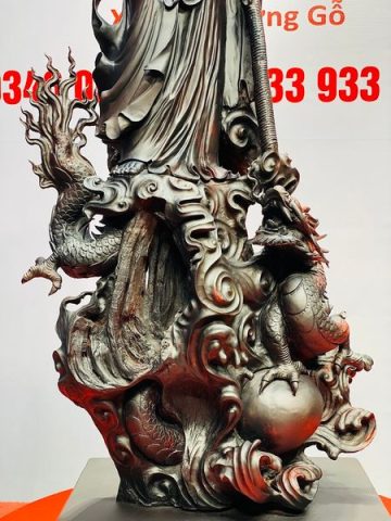 Đạt Ma Hàng Long Gỗ Trắc