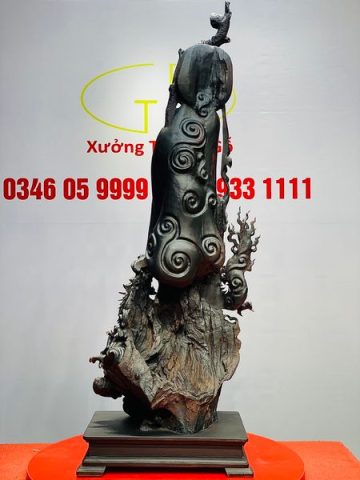 Đạt Ma Hàng Long Gỗ Trắc