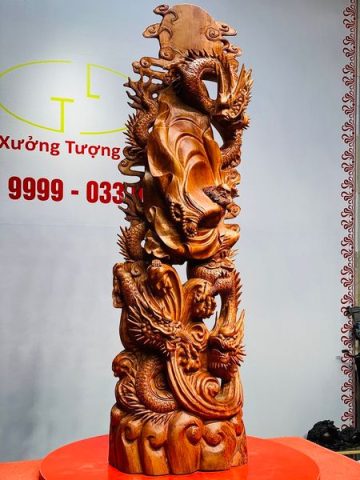 Đạt Ma Hàng Tam Long Gỗ Hương