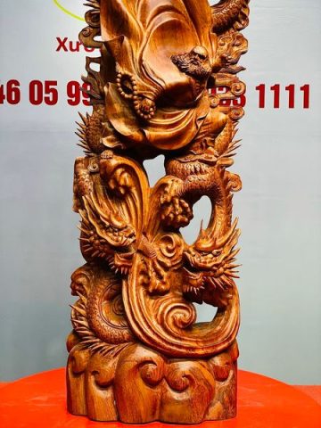 Đạt Ma Hàng Tam Long Gỗ Hương