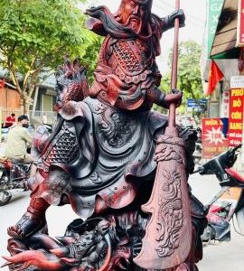 Quan Công Phục Long Gỗ Trắc
