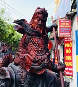 Quan Công Phục Long Gỗ Trắc