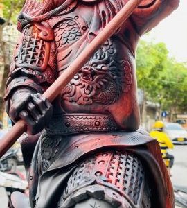 Quan Công Phục Long Gỗ Trắc