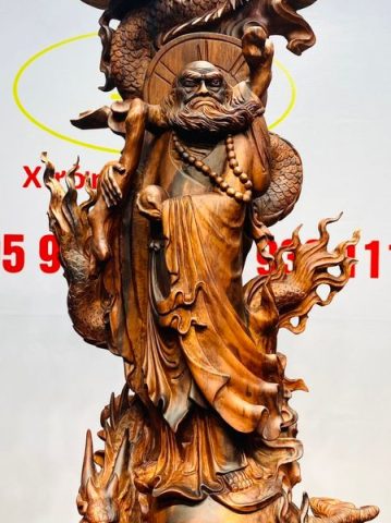Đạt Ma Tam Long Tam Ngọc Gỗ Sưa