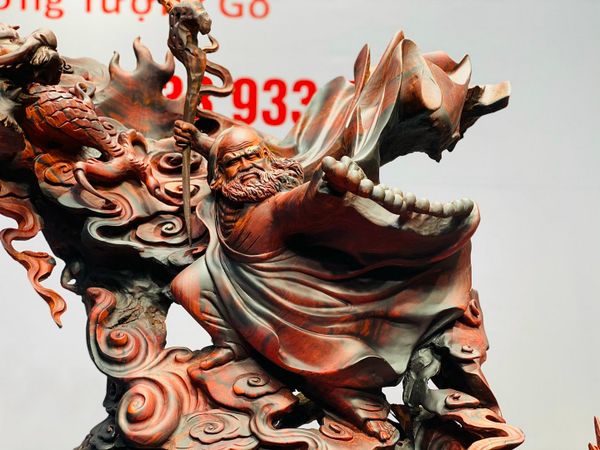 Đạt Ma Hàng Long Gỗ Trắc