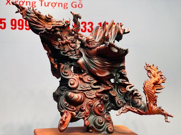 Đạt Ma Hàng Long Gỗ Trắc