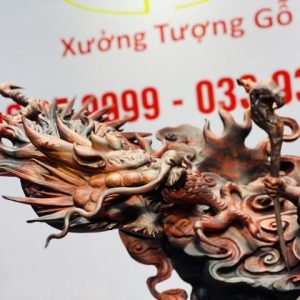 Đạt Ma Hàng Long Gỗ Trắc