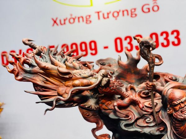 Đạt Ma Hàng Long Gỗ Trắc