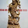 Đạt Ma Đứng Nghê Quá Hải Gỗ Mun Đuôi Công