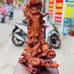 Đạt Ma Hàng Long Ngọc Gỗ Sưa