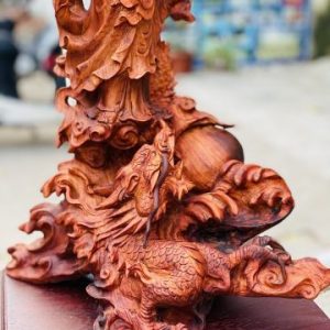 Đạt Ma Hàng Long Ngọc Gỗ Sưa