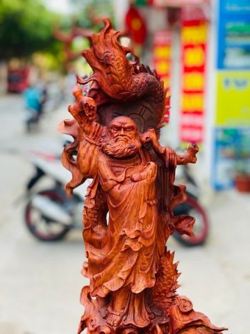 Đạt Ma Hàng Long Ngọc Gỗ Sưa