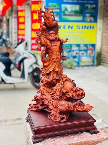 Đạt Ma Hàng Long Ngọc Gỗ Sưa