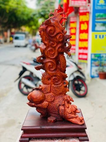 Đạt Ma Hàng Long Ngọc Gỗ Sưa