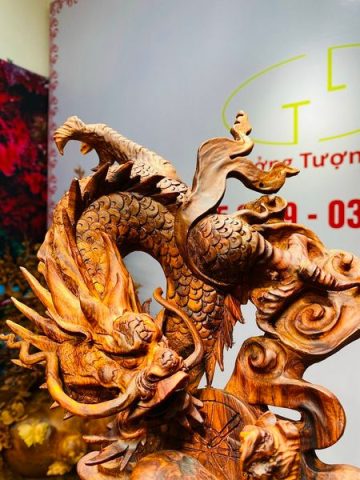 Đạt Ma Hàng Long Ngọc Gỗ Sưa