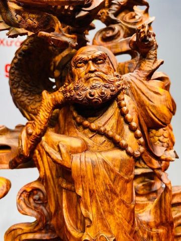 Đạt Ma Hàng Long Ngọc Gỗ Sưa