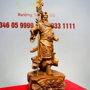 Quan Công Chống Đao Gỗ Hương