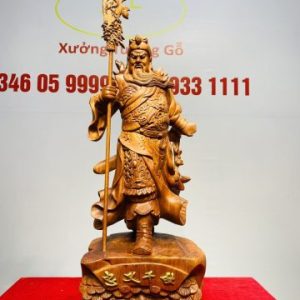 Quan Công Chống Đao Gỗ Hương