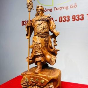 Quan Công Chống Đao Gỗ Hương