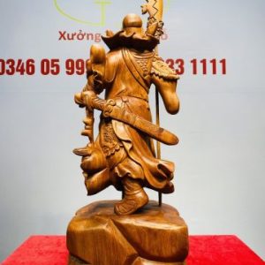 Quan Công Chống Đao Gỗ Hương