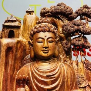 Nhất Tâm Bái Phật Gỗ Hương