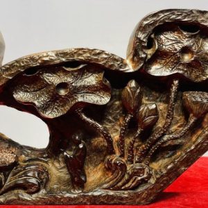 Nhất Tâm Bái Phật Hoa Sen Gỗ Trắc