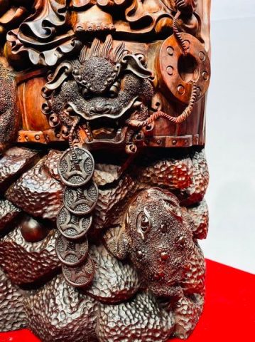 Di Lạc Ngũ Tiểu Ngồi Trống Gỗ Trắc