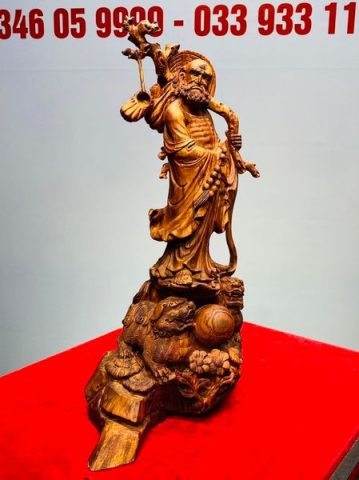 Đạt Ma Phục Song Nghê Gỗ Sưa