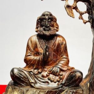 Bồ Đề Đạt Ma Ngồi Thiền Gỗ Trắc