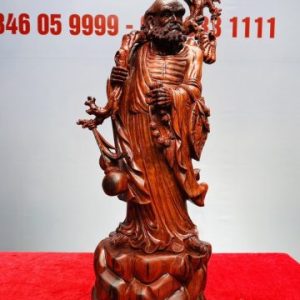 Đạt Ma Vác Gậy Gỗ Trắc