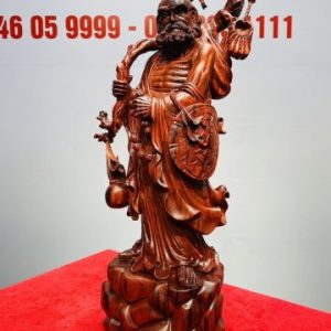 Đạt Ma Vác Gậy Gỗ Trắc