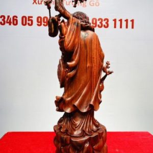 Đạt Ma Vác Gậy Gỗ Trắc