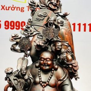 Di Lạc Ngũ Tiểu Vạn Sự Như Ý Gỗ Trắc