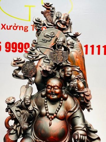 Di Lạc Ngũ Tiểu Vạn Sự Như Ý Gỗ Trắc