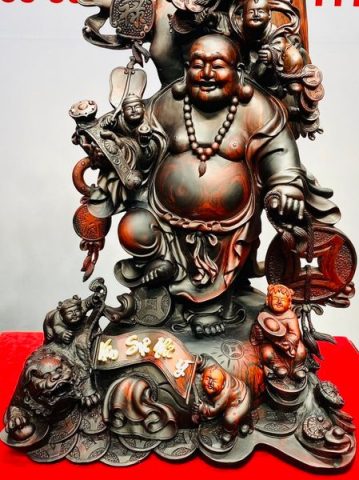 Di Lạc Ngũ Tiểu Vạn Sự Như Ý Gỗ Trắc