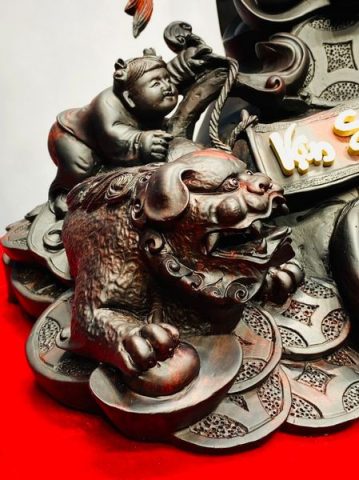 Di Lạc Ngũ Tiểu Vạn Sự Như Ý Gỗ Trắc