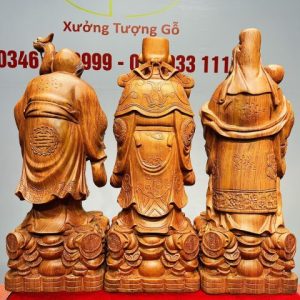 Tam Đa Phúc Lộc Thọ Gỗ Hương