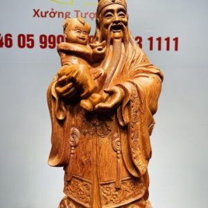 Tam Đa Phúc Lộc Thọ Gỗ Hương