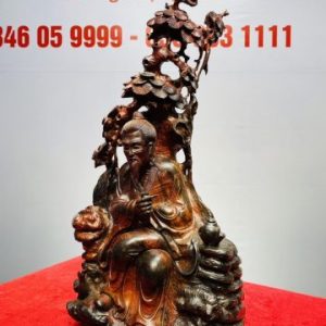 Thần Trà Ngồi Tùng Gỗ Trắc