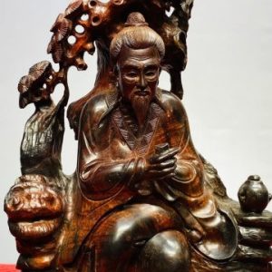 Thần Trà Ngồi Tùng Gỗ Trắc