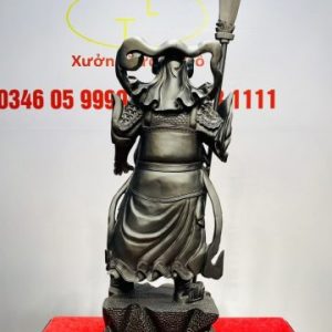 Quan Công Chống Đao Gỗ Mun Sừng Khánh Hòa