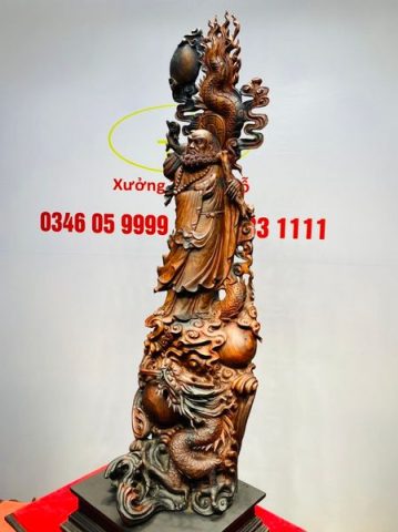 Đạt Ma Hàng Long Trấn Ngọc Gỗ Trắc