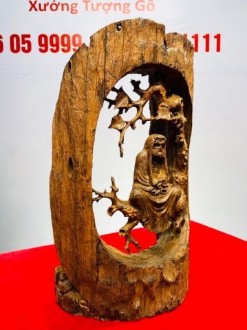 Đạt Ma Ngồi Thiền Gỗ Trắc
