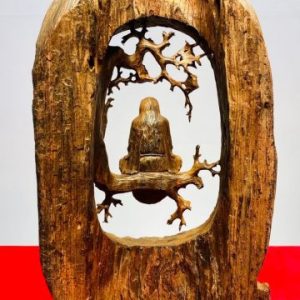 Đạt Ma Ngồi Thiền Gỗ Trắc