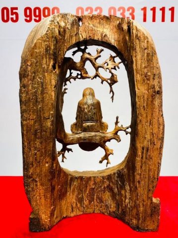 Đạt Ma Ngồi Thiền Gỗ Trắc