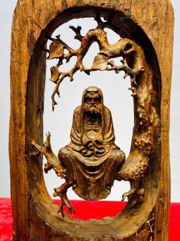 Đạt Ma Ngồi Thiền Gỗ Trắc
